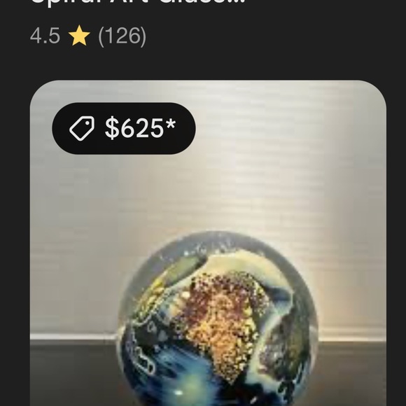 One of a Kind Glass Sphere Hold a galaxy in your hand! - Picture 10 of 10